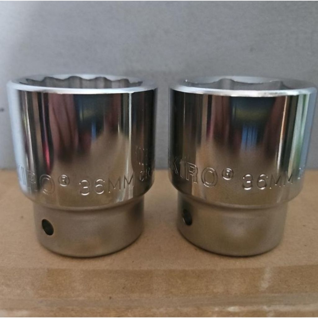 MATA TEKIRO SOCKET WRENCH EYE SOCKET WRENCH 3/4 3 ชิ้น 6 PT และ 12 PT SIZES 19, 21, 22, 23, 24, 26, 