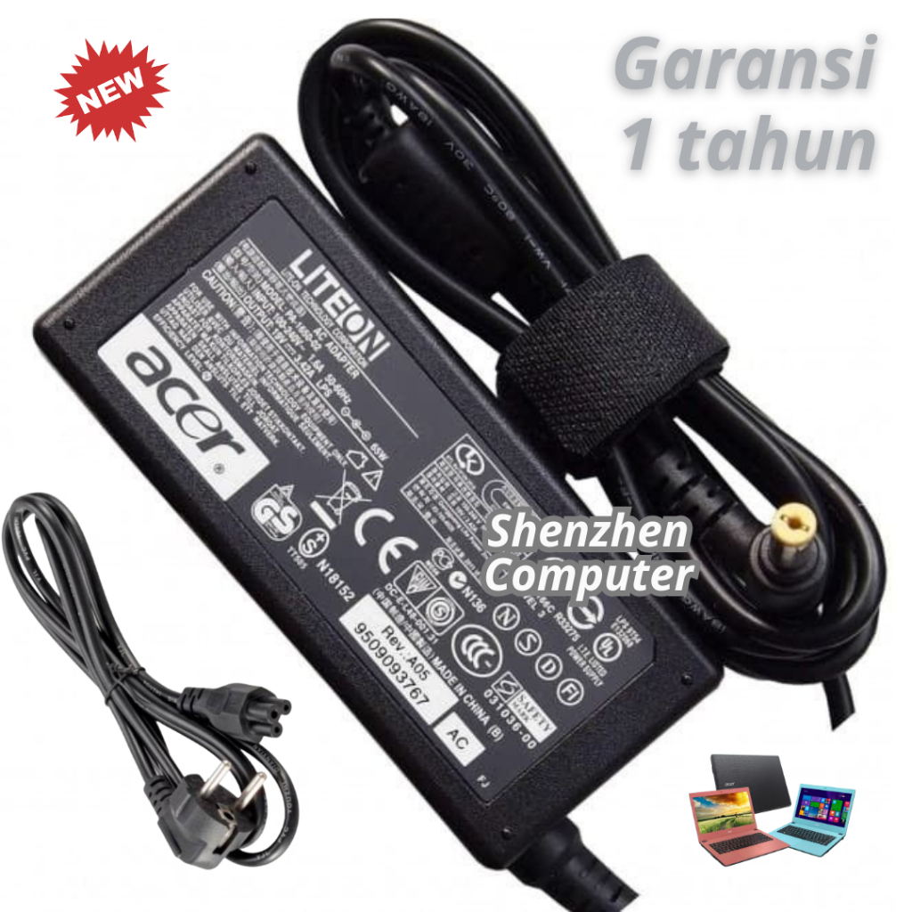 อะแดปเตอร์ชาร์จ Acer Aspire E5-411 E5-421 E5-432 E5-471 E5-471P E5-473 E5-473 E5-473T อะแดปเตอร์ใหม่