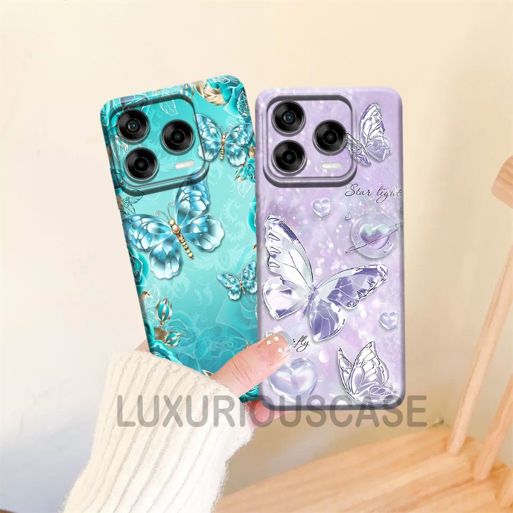 HP ล่าสุด ZTE Blade V70 Design & ZTE Blade V70 เคสโทรศัพท์ 2025 Butterfly Motif | เคสดีไซน์ ZTE Nubi