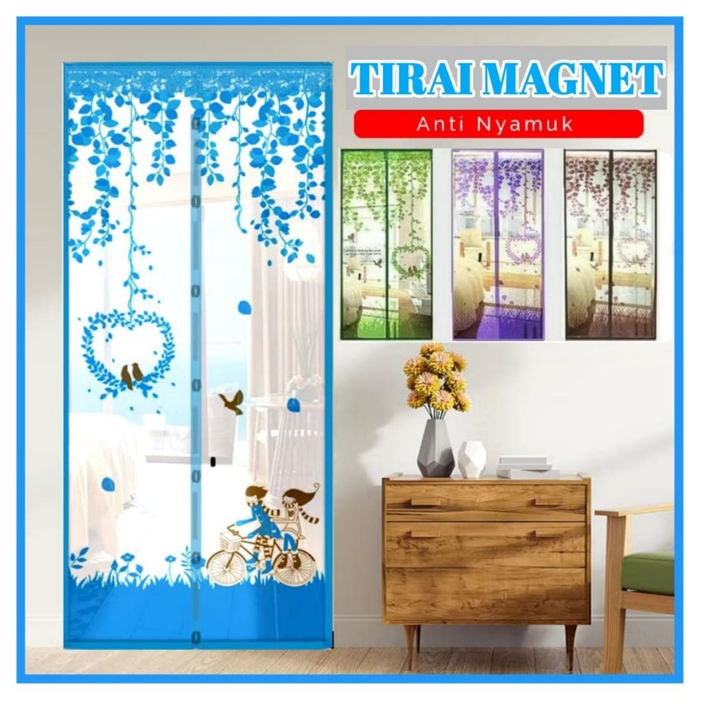 UNGU ม่านประตูป้องกันยุง / ม่านแม่เหล็ก baichuan / bosque / น้ําเงิน / ม่วง / น้ําตาล