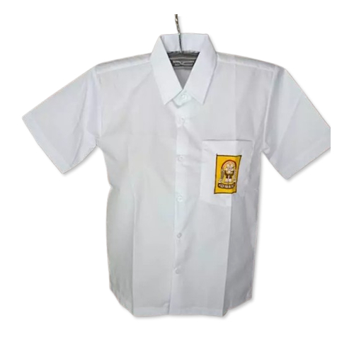 SCHOOL UNIFORMS สําหรับ JUNIOR HIGH SCHOOL เกรด 7-9 JUNIOR HIGH SCHOOL CHILDREN สีขาว SHORT-SLEEVED 