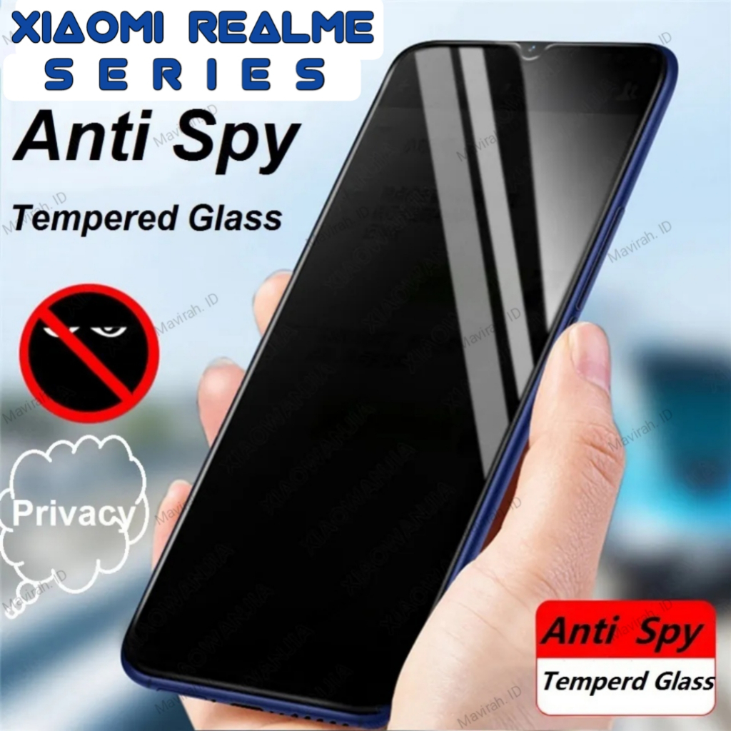 TG เต็มป้องกันสายลับ realme C71 C75 C75X C15 C17 C12 C11 C10 C1 C2 C2S C3 C20 C20A C21 C21Y C25 C25S