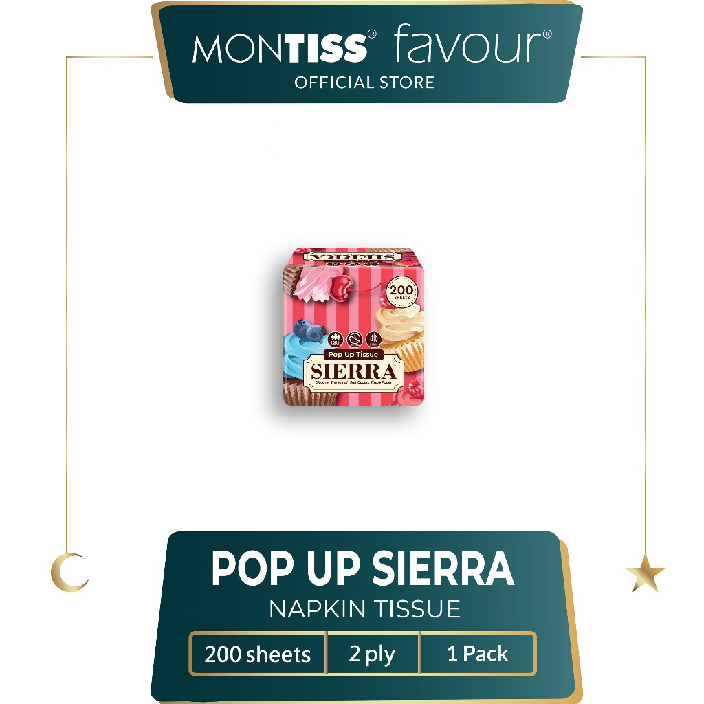 ทิชชู่ Sierra Pop Up 200 แผ่น