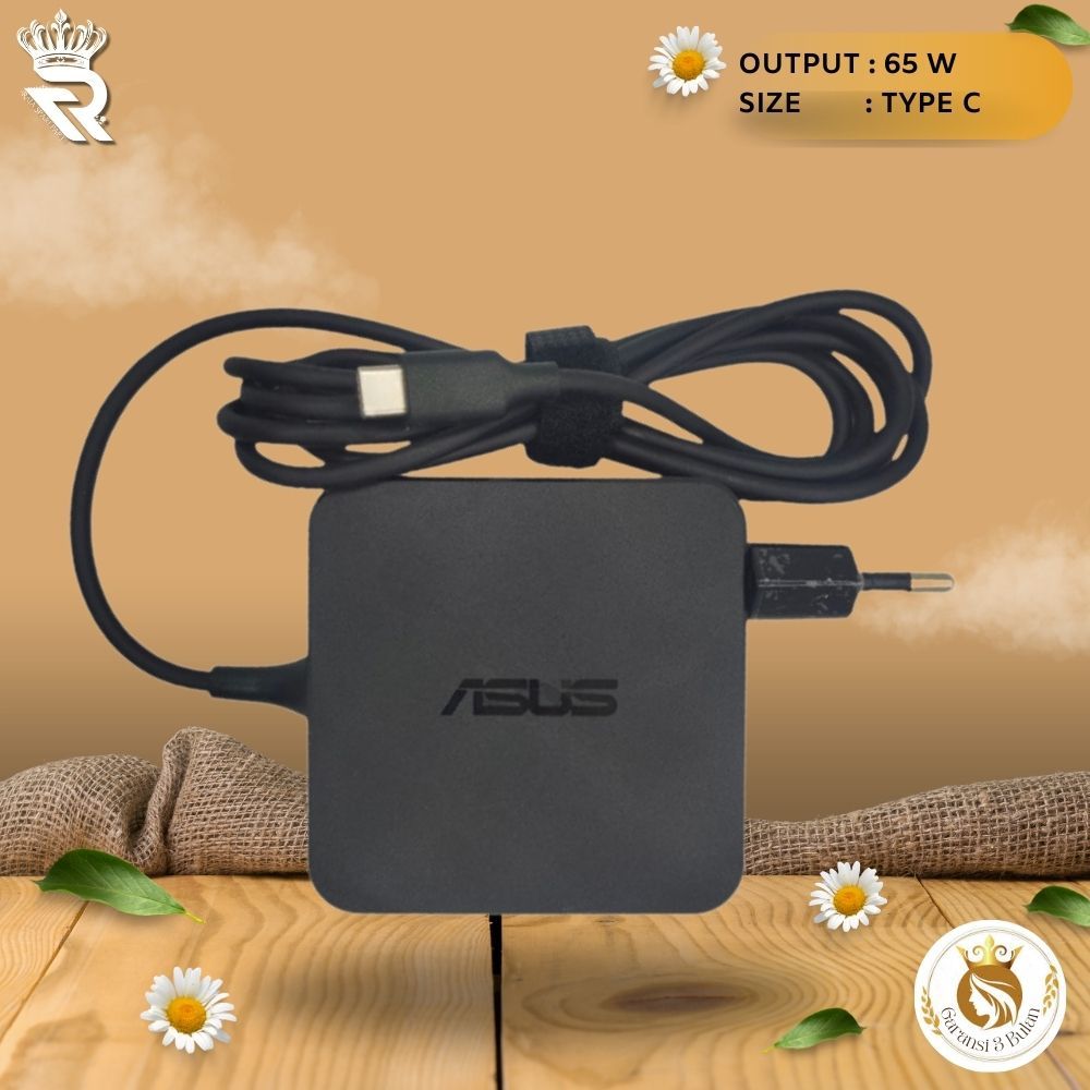 อะแดปเตอร์ชาร์จสําหรับ Asus Zenbook UX325E UX325EA UX363EA UX363E UX325J 65W TYPE C แล็ปท็อป