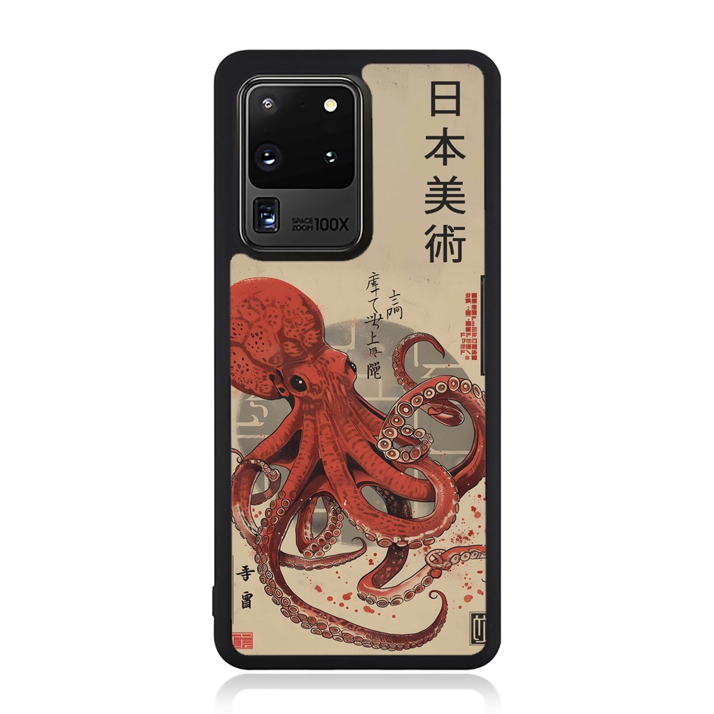 Samsung Note 20 10 9 8 7 Plus ultra Lite TPU Softcase Japanese OCTOPUS classic Case