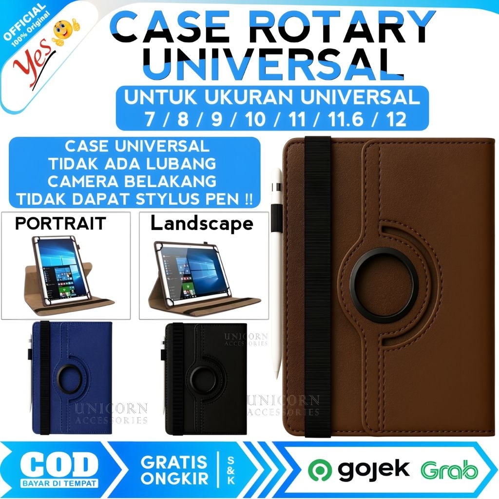 เคส Chuwi Hi8 Pro 8 2015 / Chuwi Hi10 XPro 10.1 2023 Casing Rotary Flip Cover Universal Leather