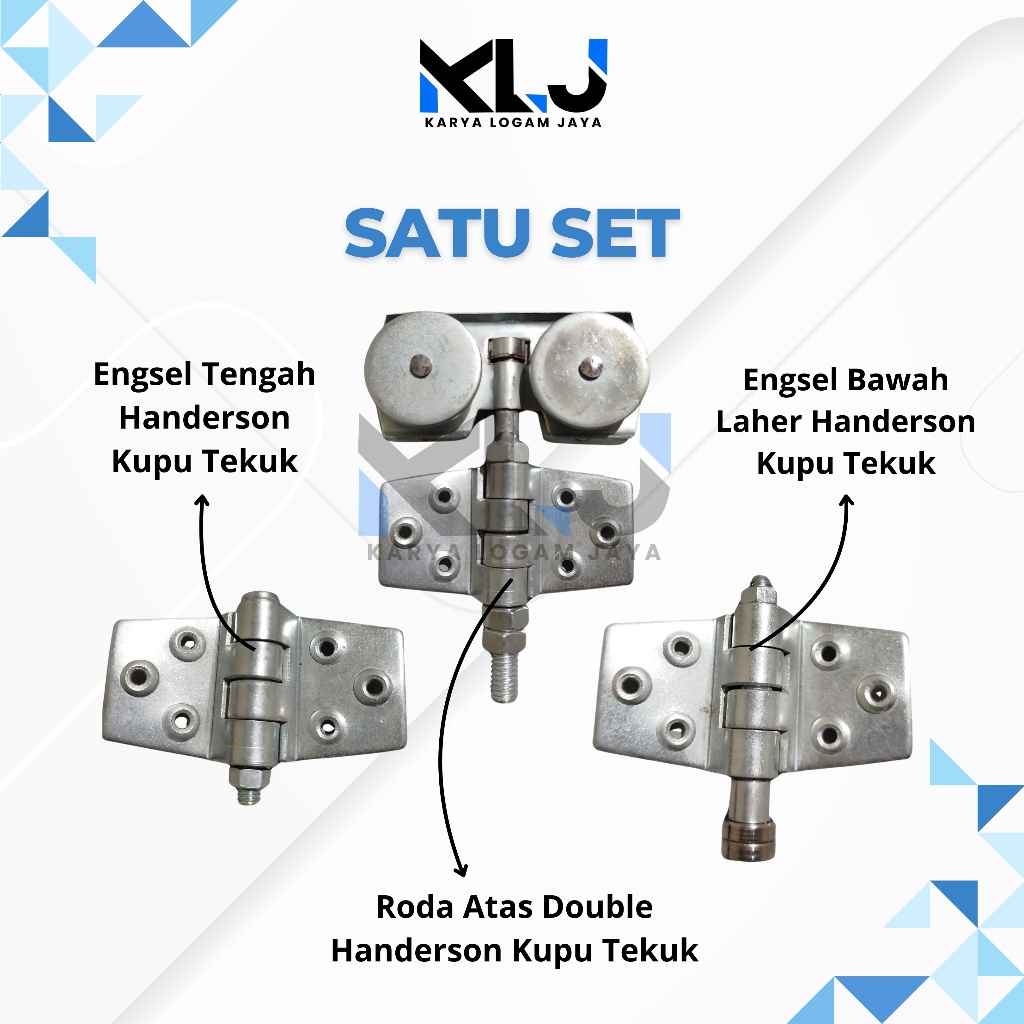 [ ONE SET ] HANDERSON BUTTERFLY HINGE ( DOP ) || ล้อบนคู่ Henderson Butterfly, บานพับกลาง Henderson 