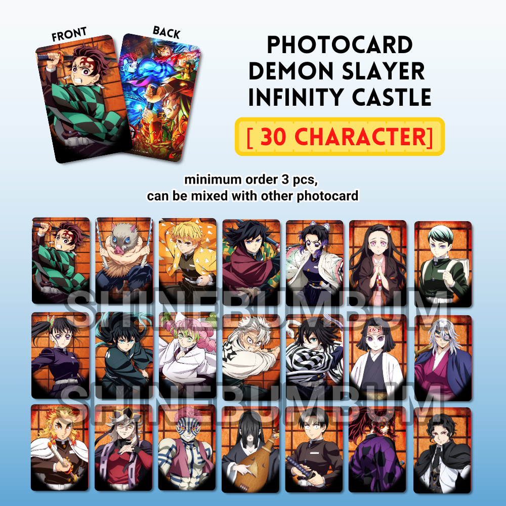 Demon Slayer Infinity Castle Kimetsu No Yaiba Photocard [SHINEBUMBUM]