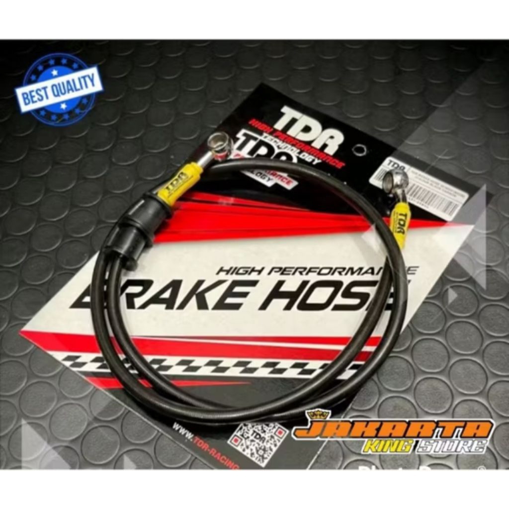 TDR RACING BRAKE HOSE 80/90 CM RACING คาร์บอนสีดํา ORIGINAL TDR