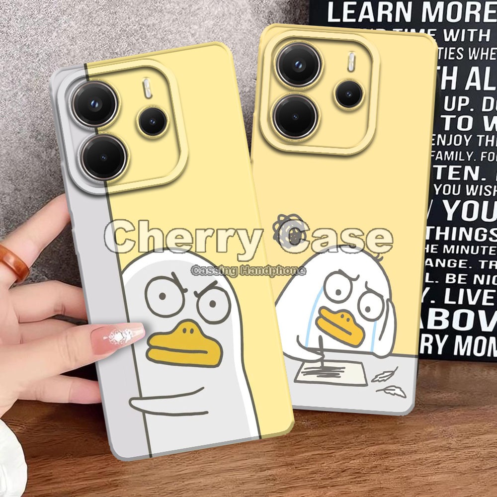 Cherry Acc QW47 SoftCase Pro กล้องเป็ดสําหรับ Redmi หมายเหตุ 14 4G/5G Kesing กรณี Hp Cassing HandPho