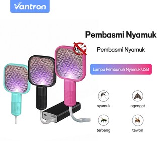 Raket Nyamuk Original Kuat Dan Awet USB Lampu LED / raket nyamuk 2 in 1 multifungsi / perangkap nyamuk