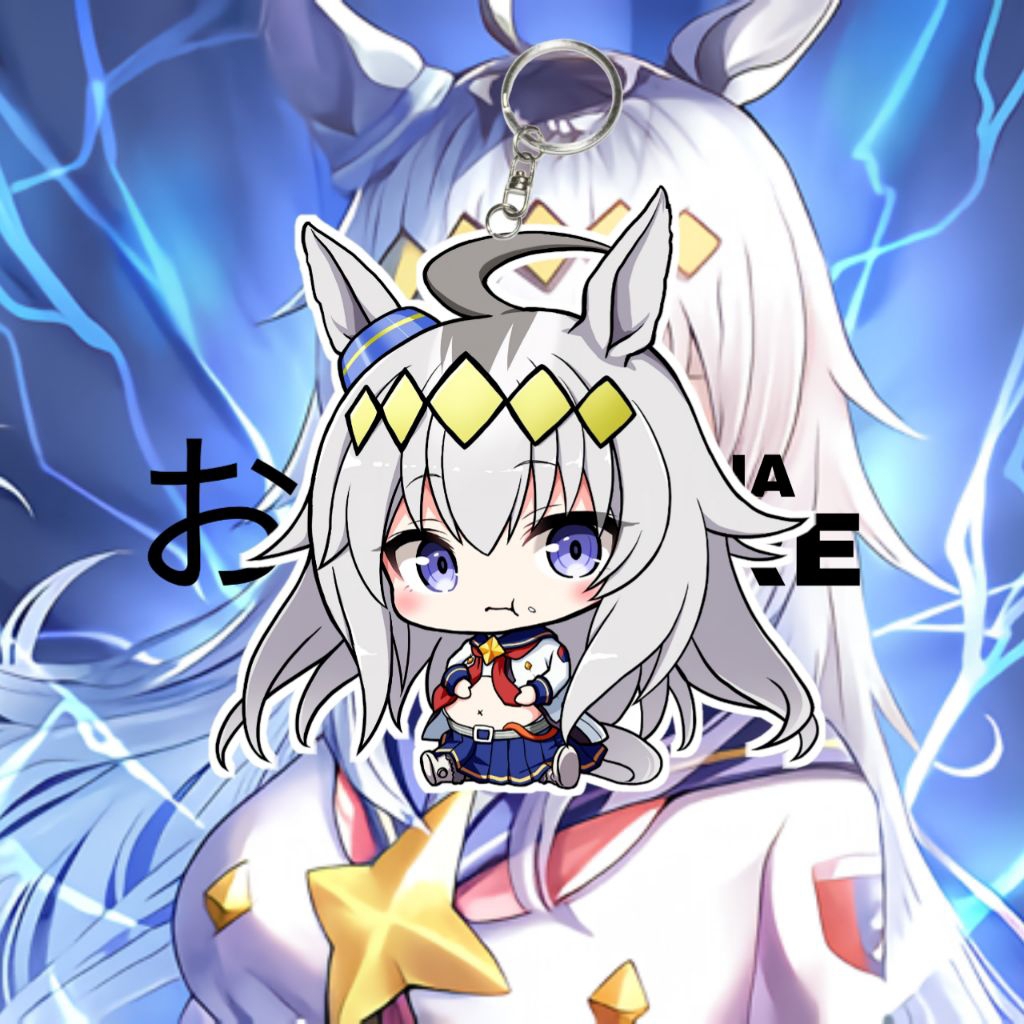 GANTUNGAN ANIME พวงกุญแจ Uma Musume Oguri Cap - พวงกุญแจอะคริลิค พวงกุญแจอะคริลิค