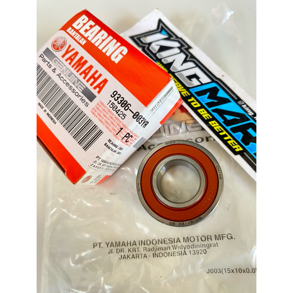 แบริ่ง Laher NTN 6003 As ขายึดเครื่องยนต์วงเล็บ Mio Sporty Smile Fino Soul Karbu Nouvo Z Lele Origin