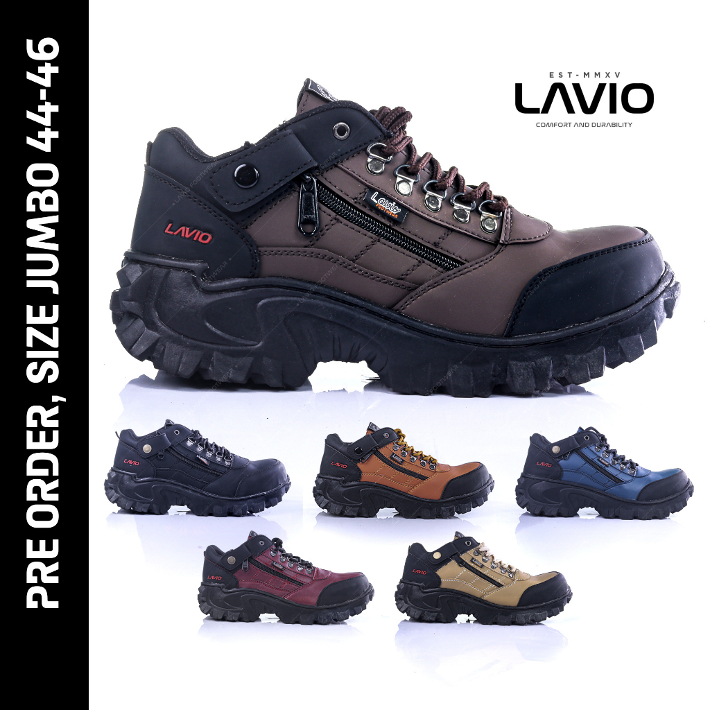 ลาวีโอ จัมโบ้ ไซส์! Original E95 รองเท้านิรภัยขนาดใหญ่สําหรับผู้ชายหัวเหล็ก