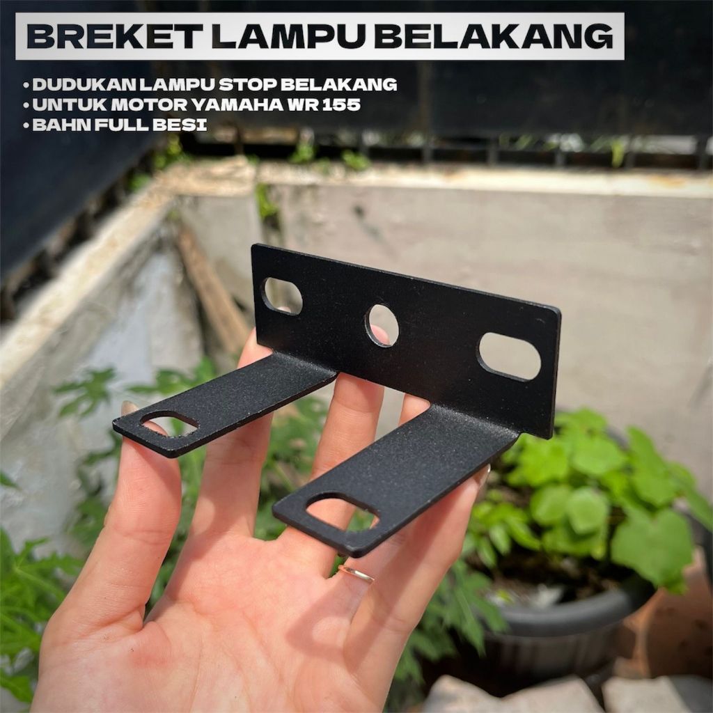 WR 155 ขายึดไฟด้านหลัง BRACKET FULL IRON 3MM YAMAHA WR 155 HS55 STOPLAMP BRACKET
