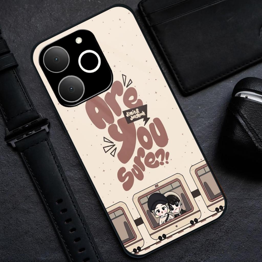 HP Realme Note 70 Glass Softcase [BSG-53] - เคสโทรศัพท์ Realme Note 70 - เคสกระจกอะคริลิค Realme Not