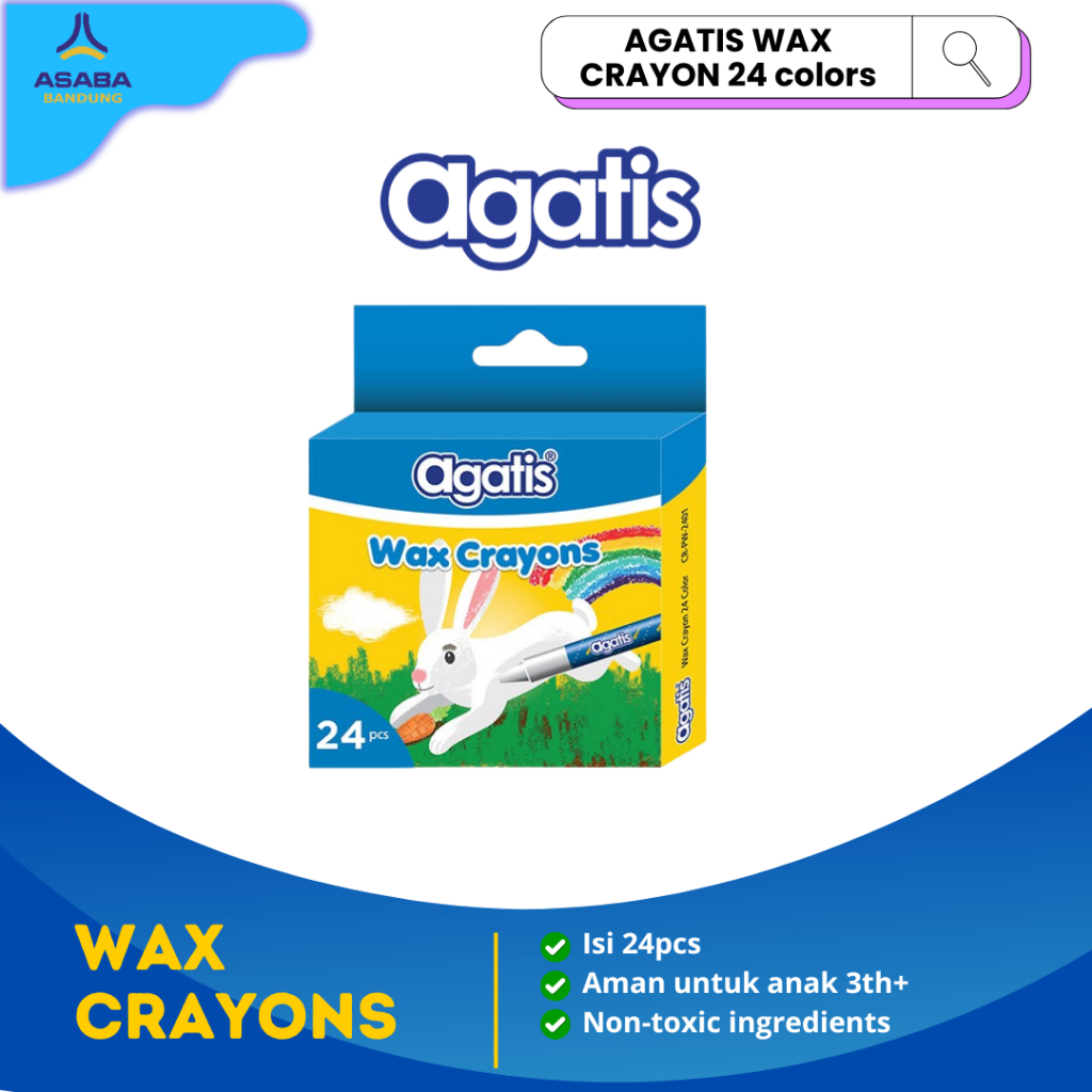 Asaba Bandung - Agatis Wax Crayon 24 สี