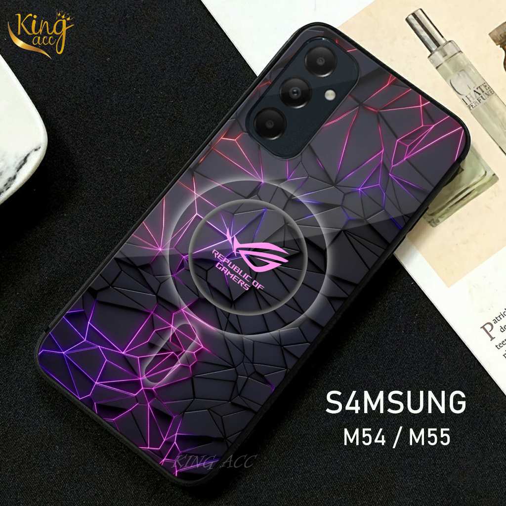 HP Samsung M54/M55 Softcase Glass Glossy Samsung M54/M55 เคสโทรศัพท์ Samsung M54/M55 - K77