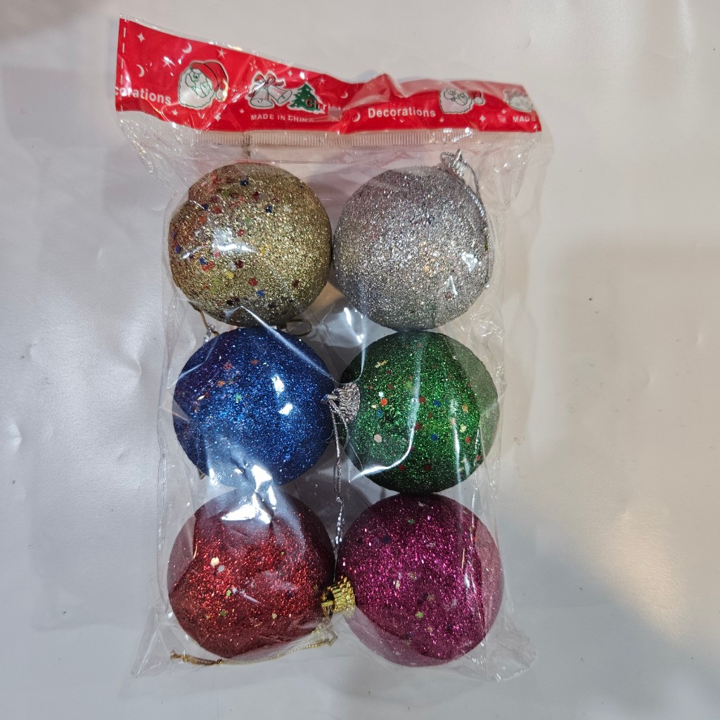 P24/20 OPP Cork Christmas Ball ตกแต่ง 6 ซม. เนื้อหา 6