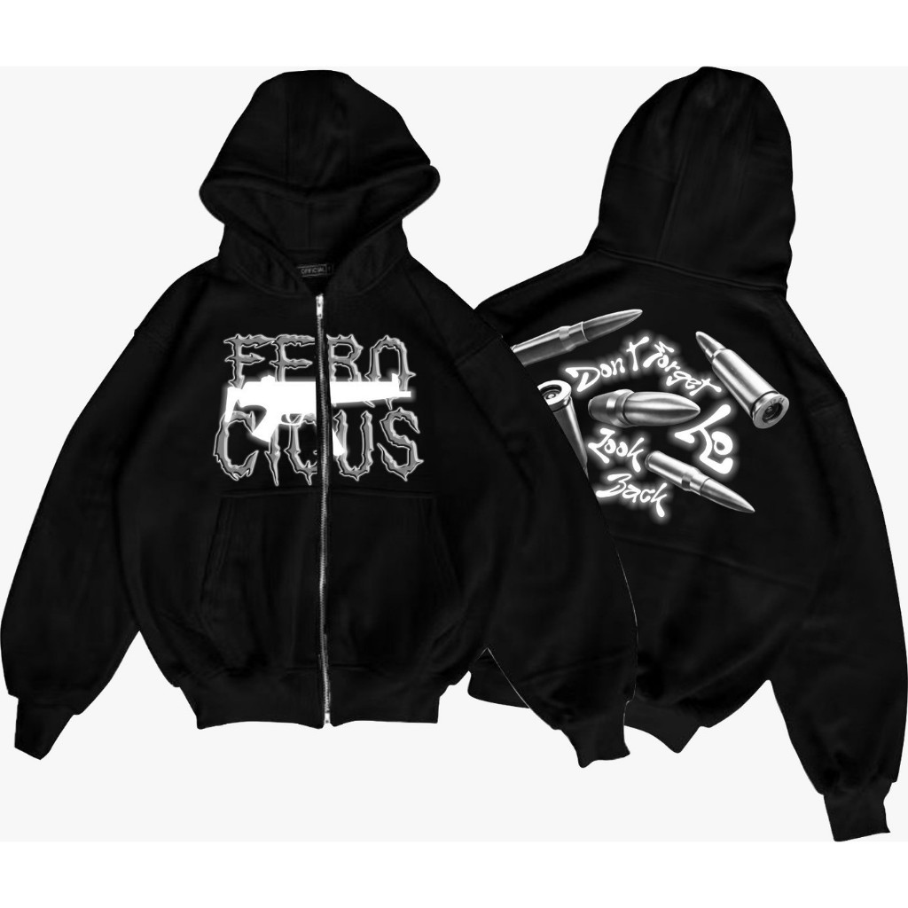 BOXY SWETER HOODIE JACKET/MENS HOODIE BOXY FRCS WEAPONS FULL TAG OVERSIZE/ใหม่ล่าสุด BOXY HOODIE
