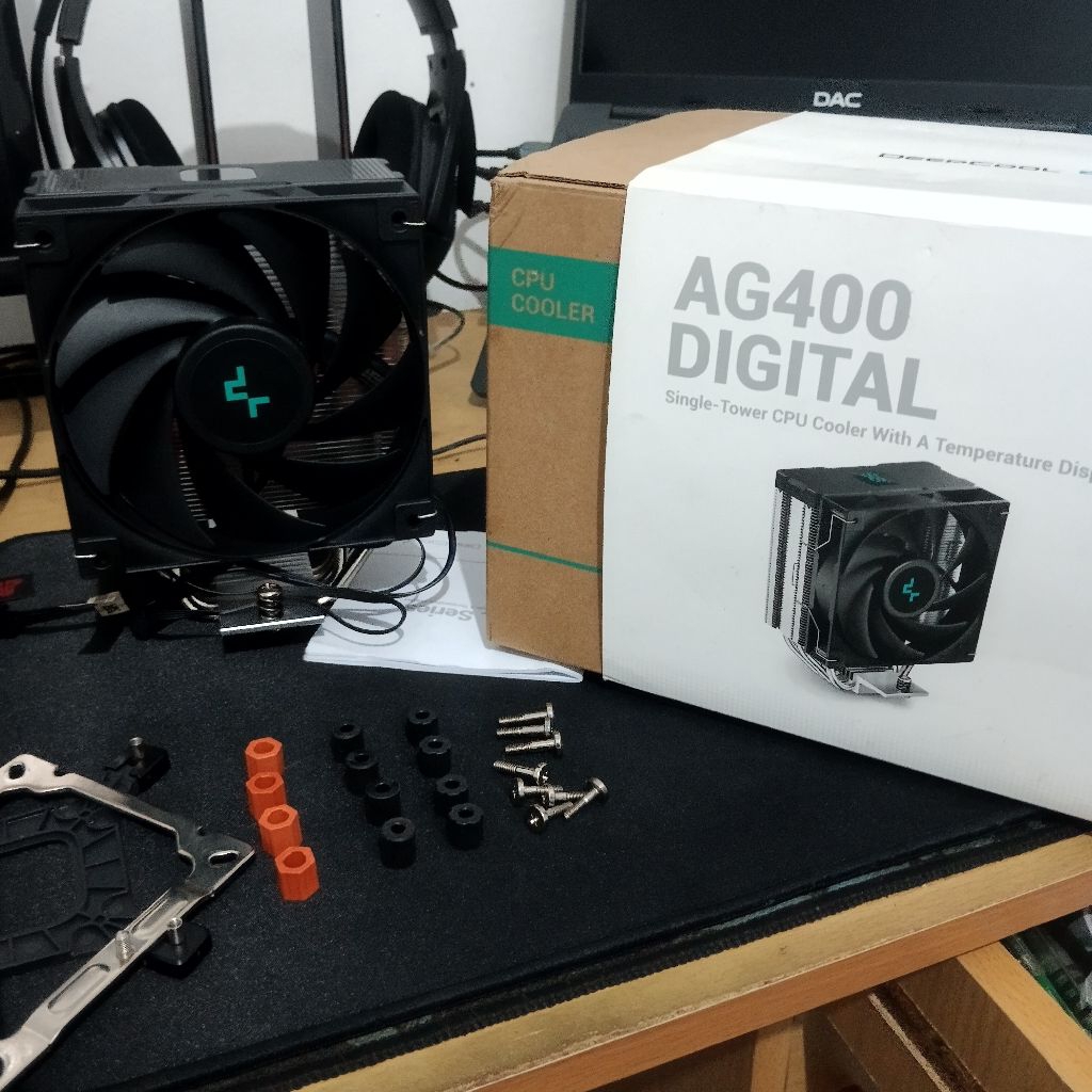 HSF Cooler Deepcool AG400 Digital AM4 AM5 Intel LGA No พัดลมคู่ Plus