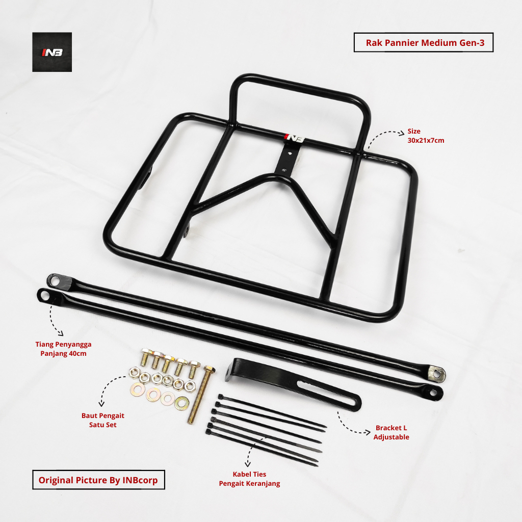 Federal cutterbike mtb Gravelbike ชั้นวางด้านหน้า - ชั้นวาง pannier ขนาดกลาง INBgen-3 One Set