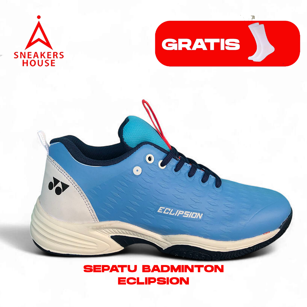 Ynx Eclipse Sky Blue รองเท้าแบดมินตันรองเท้ากีฬาสําหรับบุรุษและสตรี