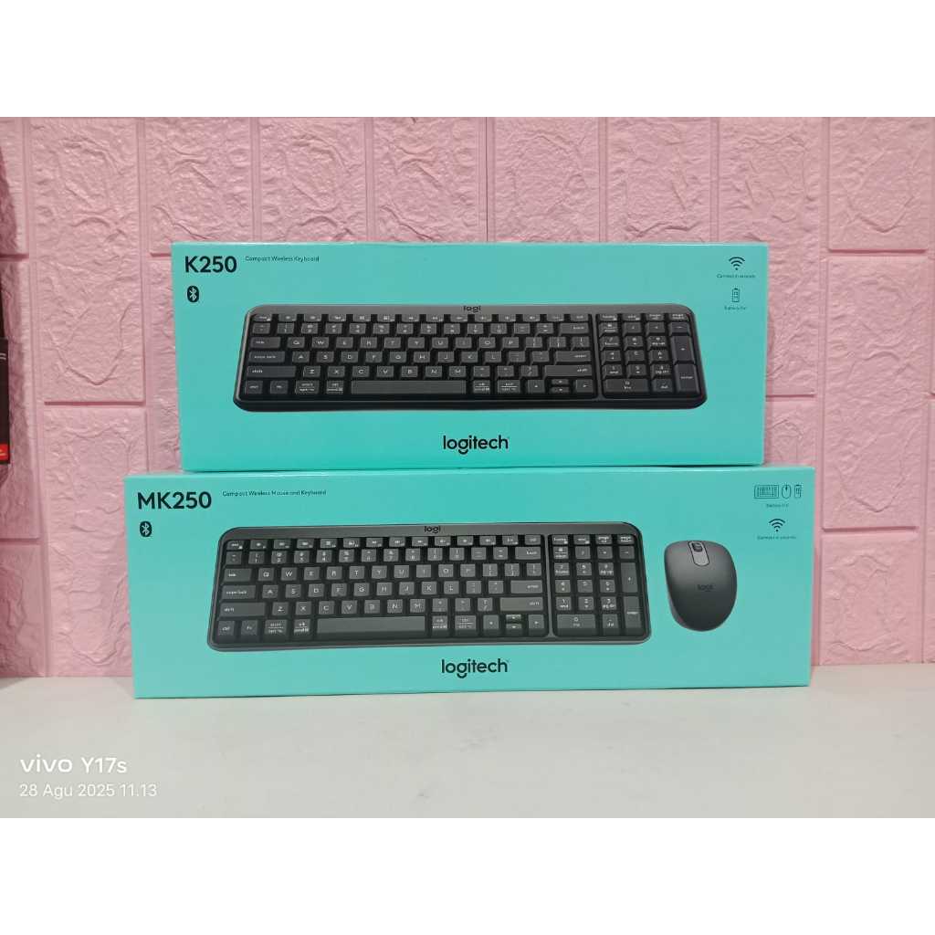 LOGITECH Keyboard K250, MK250 Combo บลูทูธไร้สาย