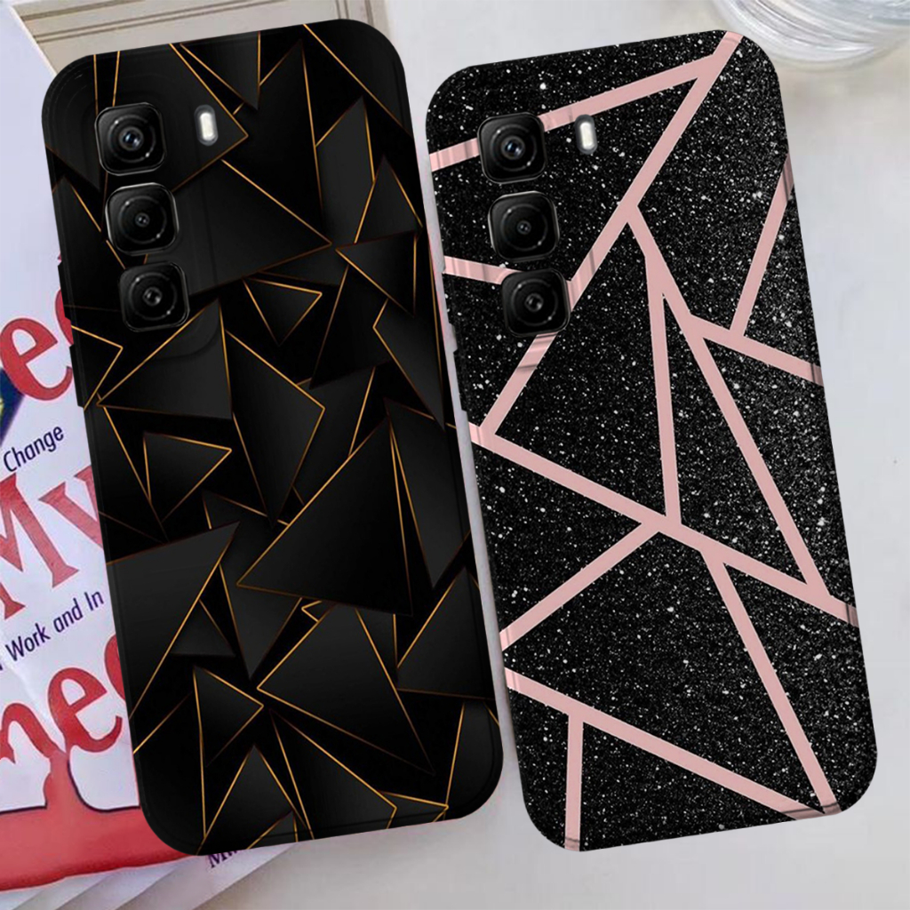 Infin1x Hot 60 Pro Plus / Hot 60 Pro Softcase - Marm3r Motif - Custom Softcase - Fashion Case