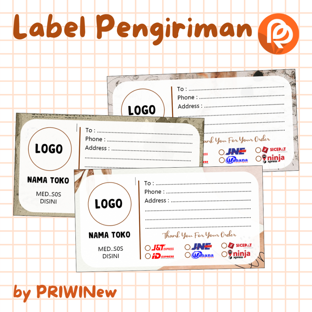 CUSTOM VINTAGE ONLINE SHOP OLSHOP การจัดส่งป้าย