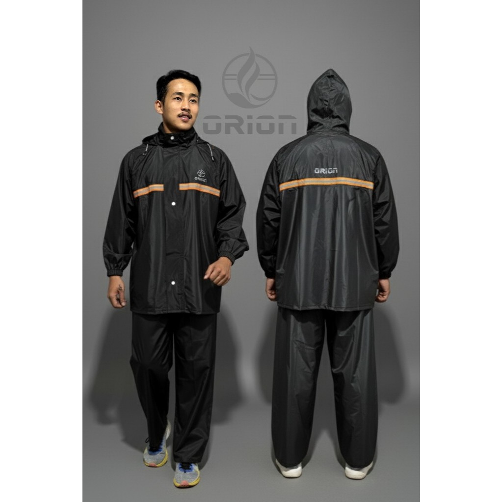 ORION เสื้อกันฝน PVC เท่ๆ สําหรับผู้ชาย