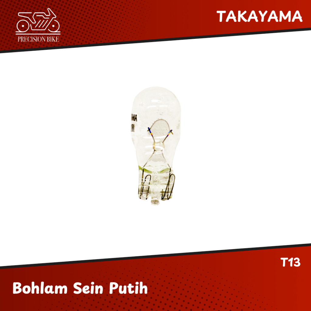 Takayama T13 หลอดไฟไฟเลี้ยวสีขาว