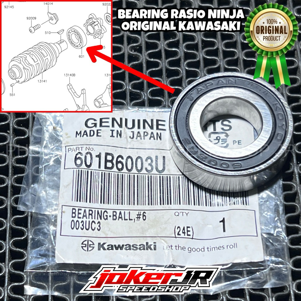 MESIN NINJA 6003 C3 RATIO BEARING ORIGINAL KAWASAKI NINJA ENGINE BEARING 601B6003U