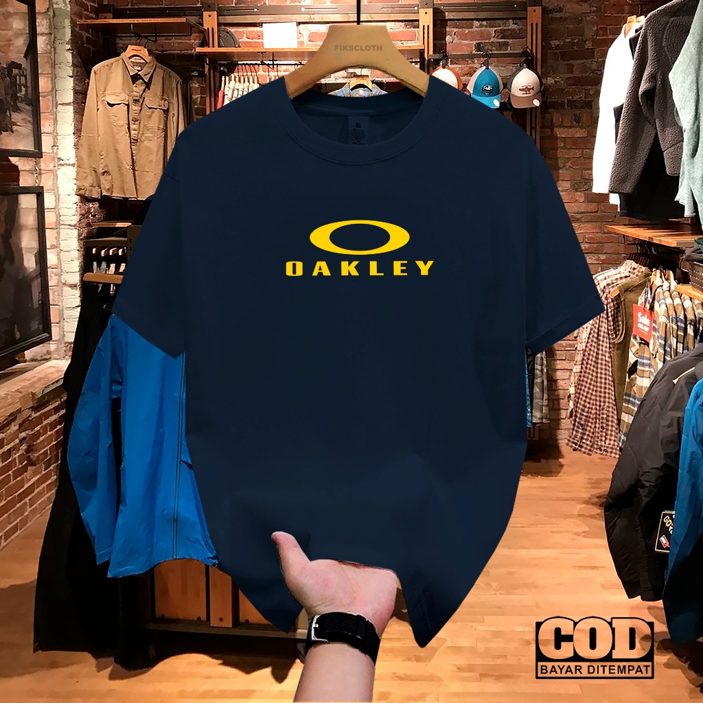 !!! Oaklay ข้อความสีเหลืองคุณภาพพรีเมี่ยม Distro เสื้อยืดผ้าฝ้าย Combed 30s เสื้อยืดแขนสั้นเสื้อยืด 