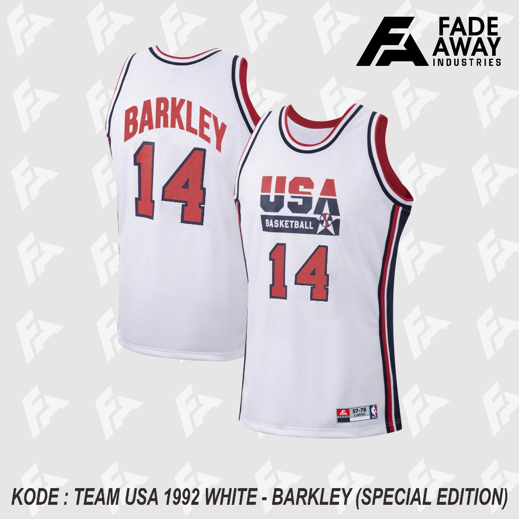 BARKLEY 14 USA TEAM 92 เสื้อฟุตบอลสีขาว