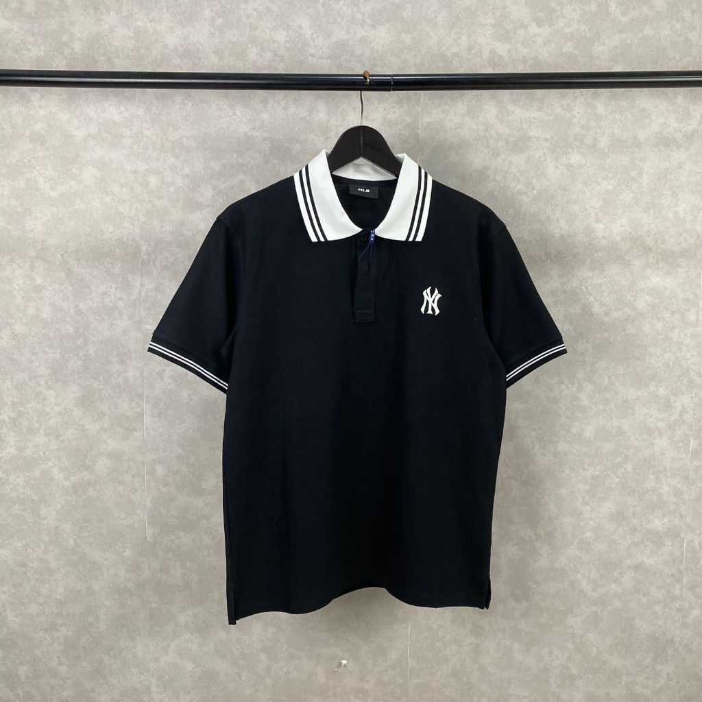 เสื้อโปโลผู้ชายล่าสุด เสื้อยืดคอปกทรงเข้ารูปผู้ชาย เสื้อโปโลผู้ชาย (p-mlb)