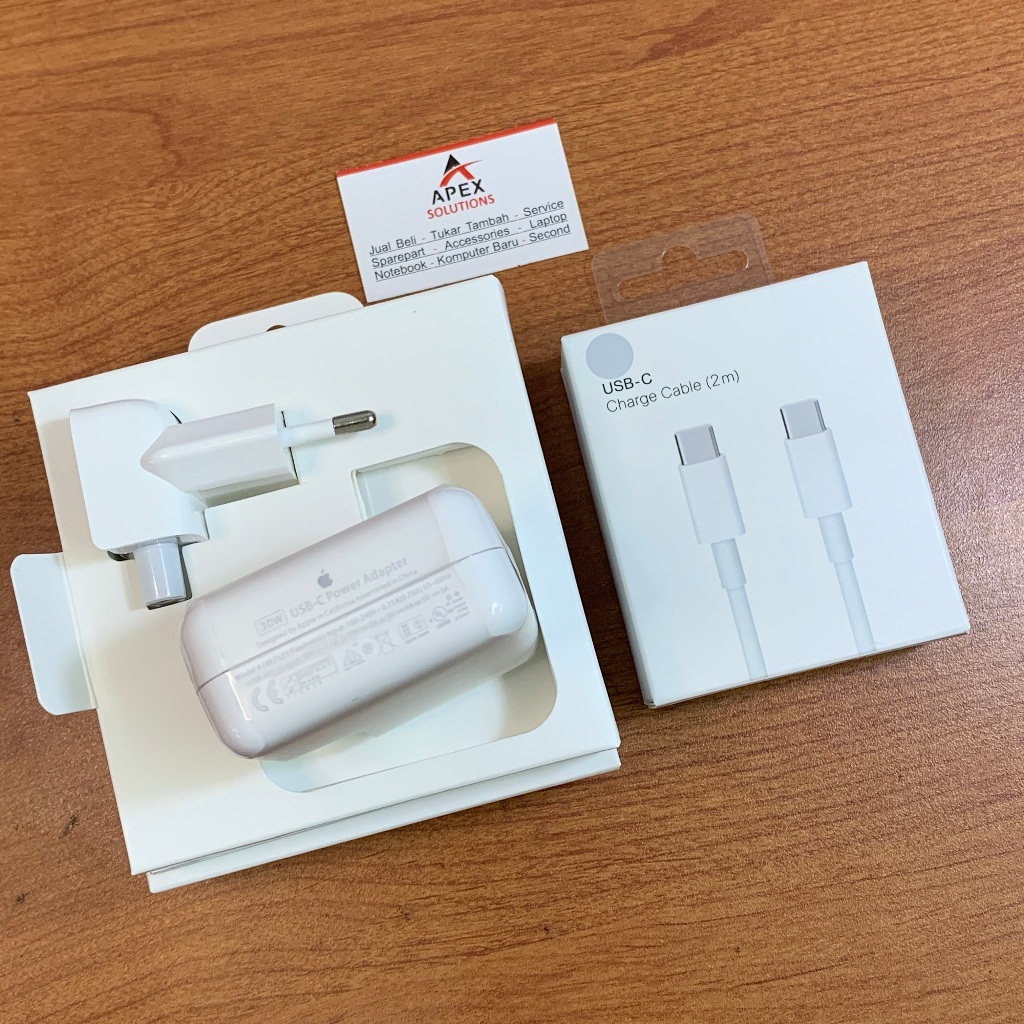 MacBook Type C Charger 61W & 30W Original Fast Charging USB-C Power Adapter M1 M2 Series