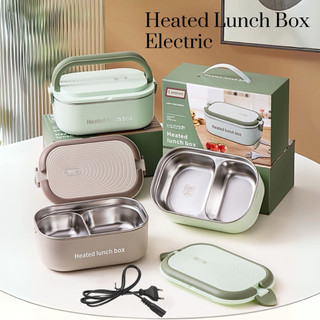 Pemanas Penghangat Kotak Makan Electric Heated Lunch Box Stainless Steel Praktis Tempat Bekal Anak