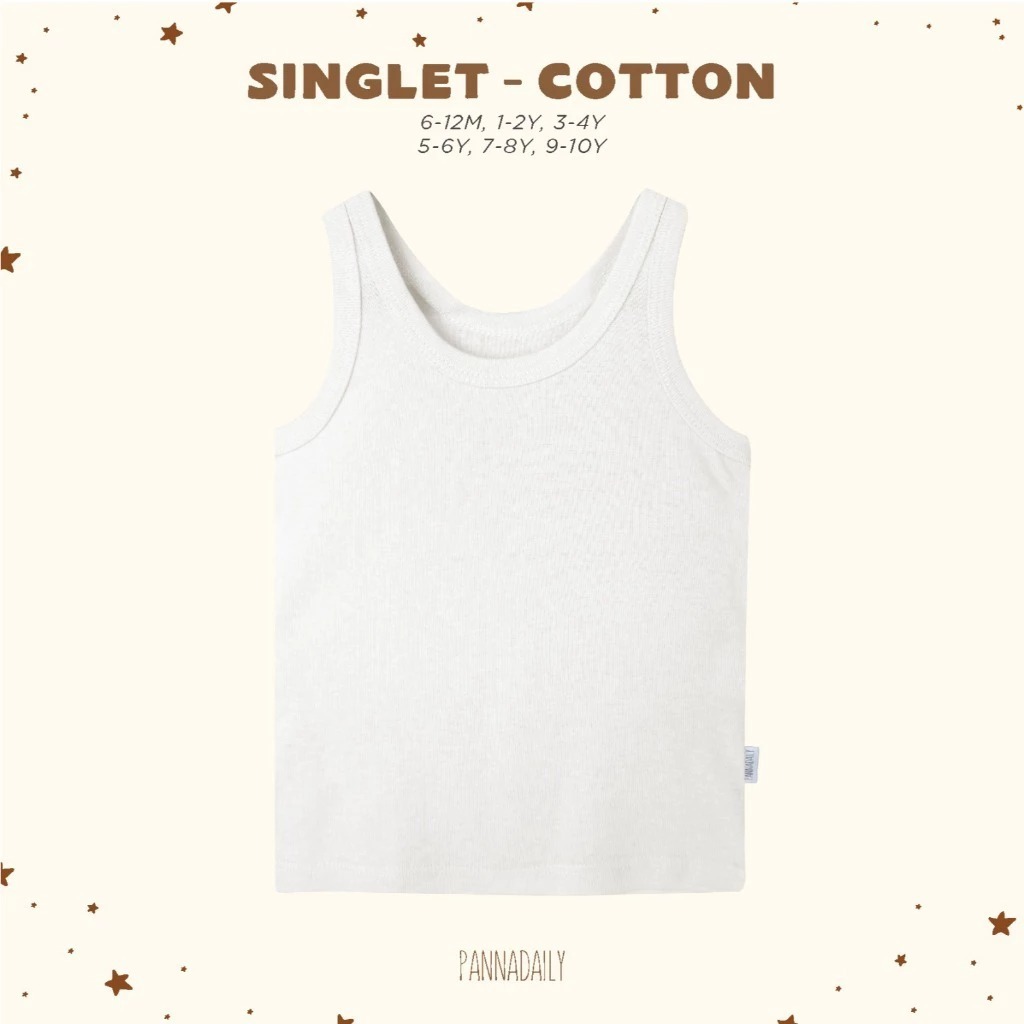 BOHOPNA - PANNADAILY - BANNA DAILY - BABY & BABY - CHILDRENS SINGLET - COTTON SINGLET 1-10 Years