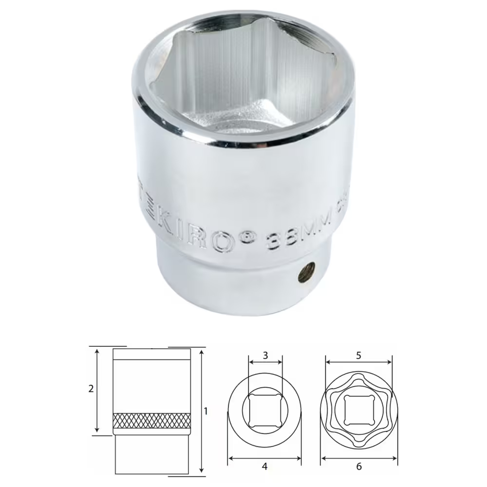 MATA TEKIRO 3/4 นิ้ว Sock Eye 6 PT 38mm / DR. 3/4" 6PT 38 mm SC-SC0436