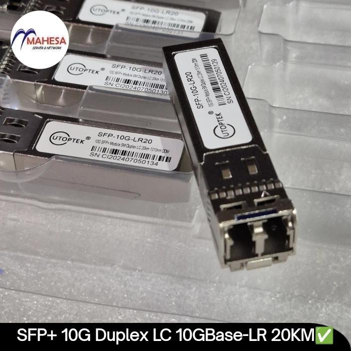 SFP+ 10GBase-LR 10G 1310NM SINGLEMODE SFP 10GBPS 20KM UtopTek SFP-10G-LR 20KM SM Duplex LC โมดูลตัวร