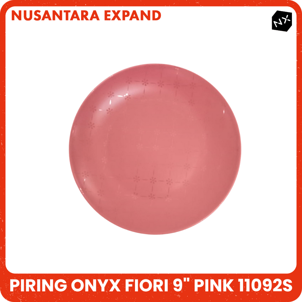 จานอาหารค่ําแบบแบน Onyx 9 นิ้ว 11092S Fiori Plain