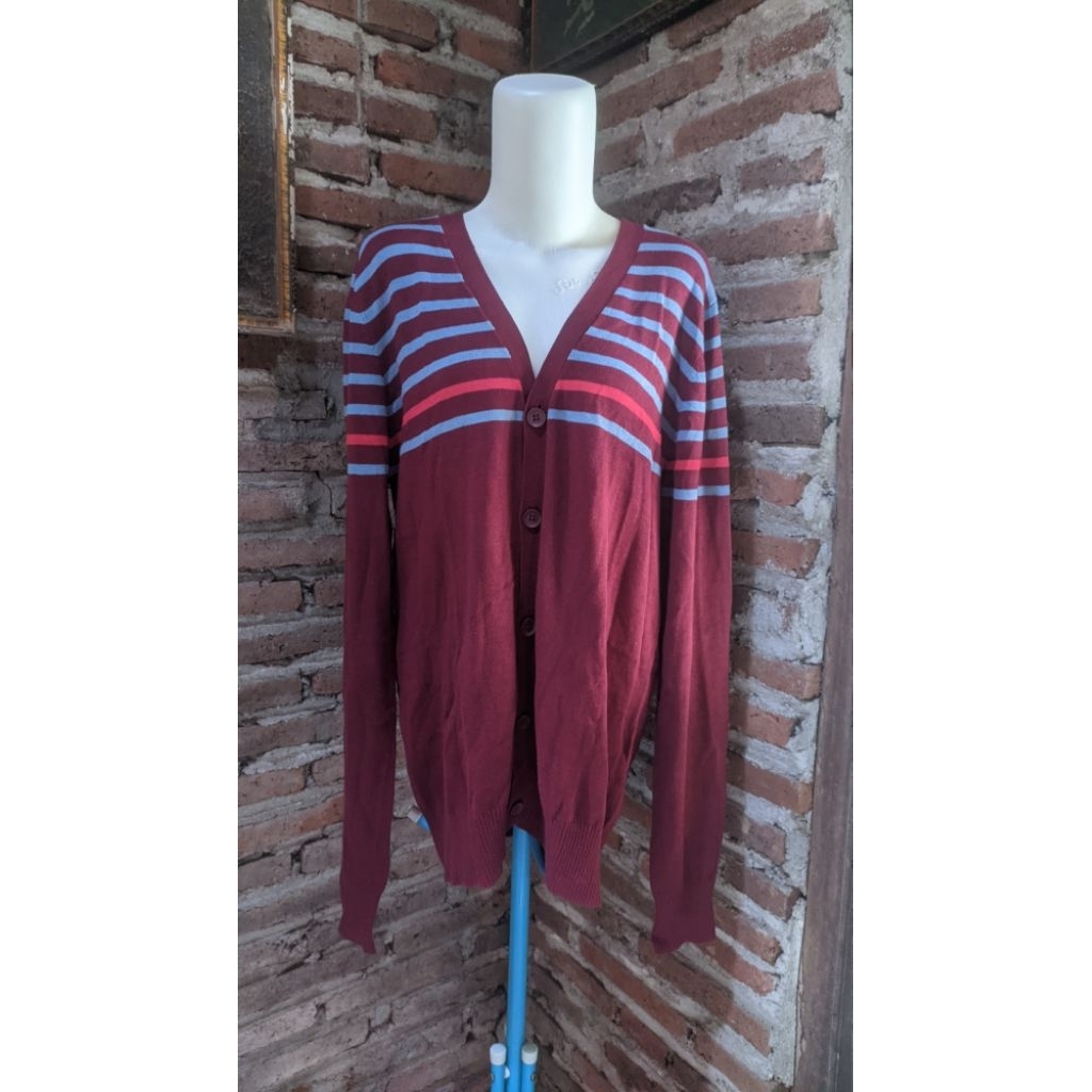 พรีเมี่ยม COMBINATION STRIPED CARDIGAN