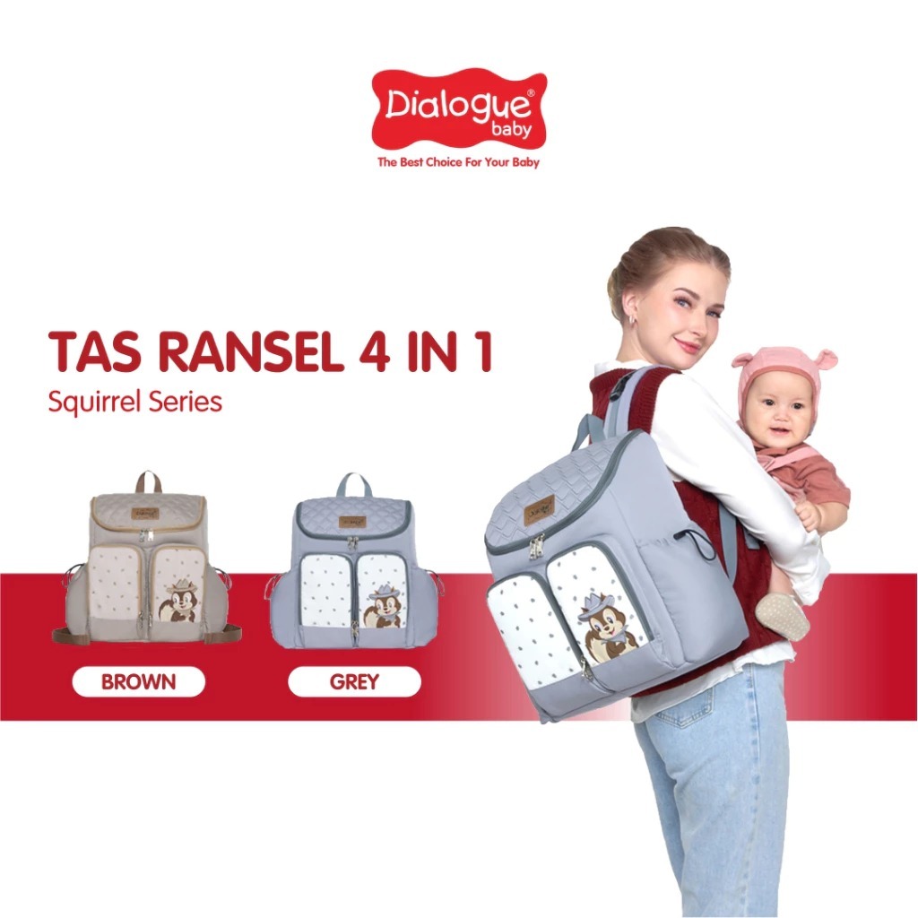 Dialogue BABY BABY Gear Bag Backpack 4IN1 Squirrel Series DGT7338