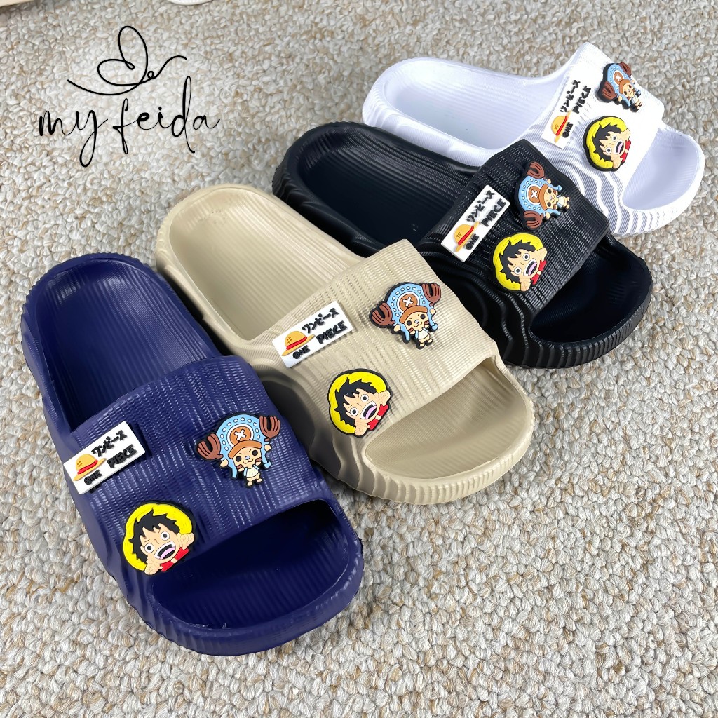CLOOS 777D-11 ONE PIECE CHARACTER CHILDRENS SLOP SANDALS/ CL-777C-11 LUFFY & TONNY CHOPPER รองเท้าแต