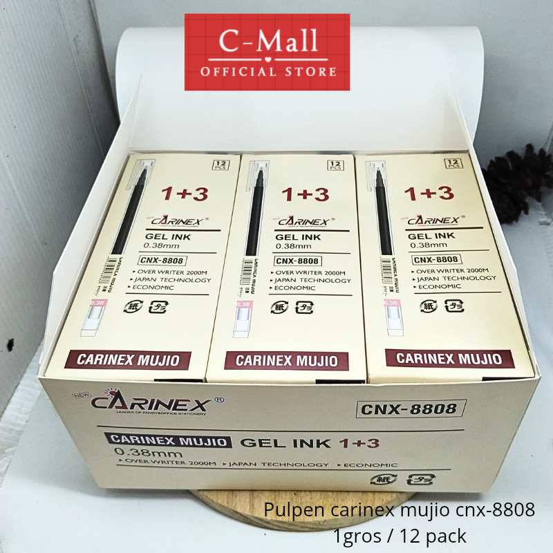 C-Mall Carrinex Mujio CNX-8808 ปากกา carinex CNX-8808 (1 gross / 12 แพ็ค)