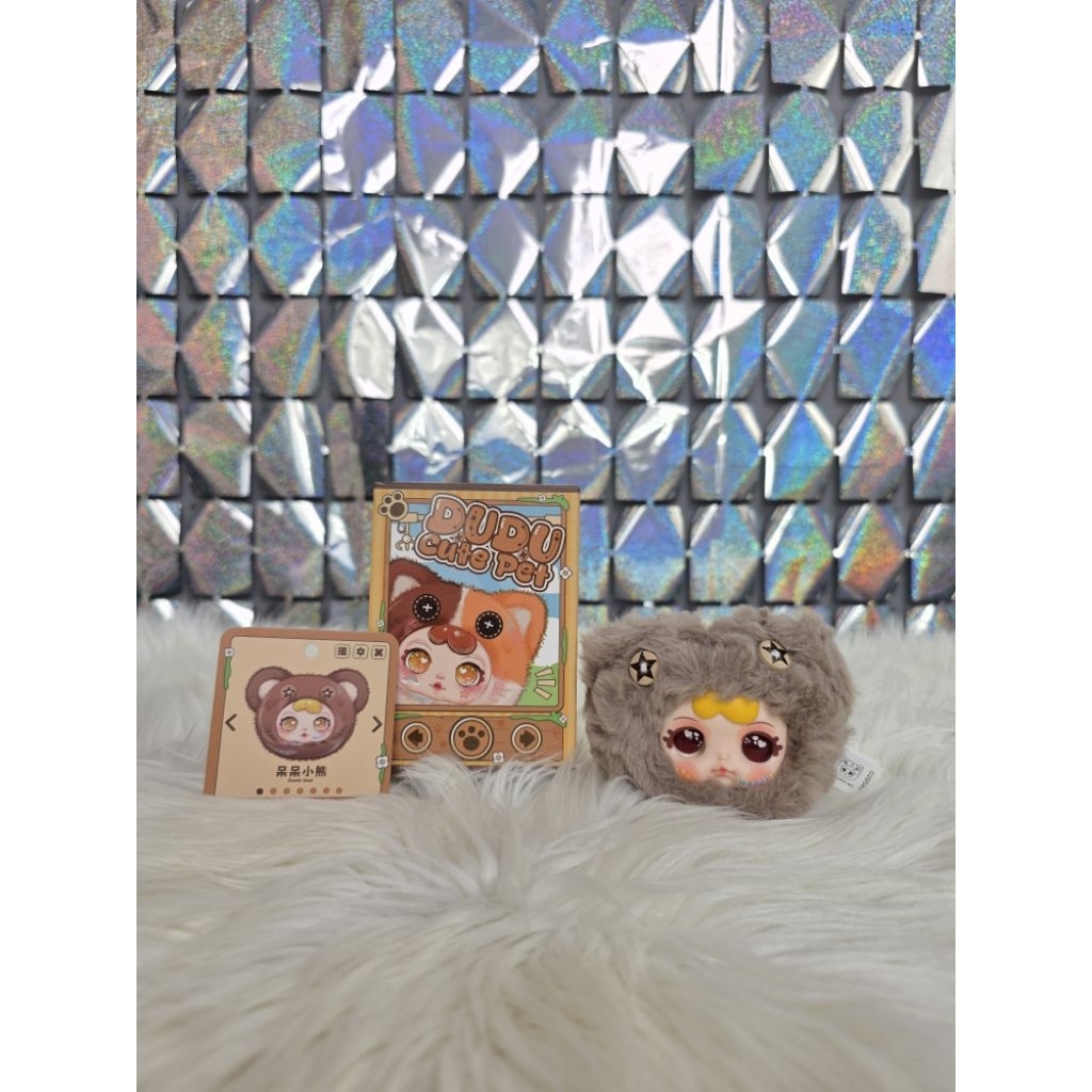 Dudu Cute Pet Brown Cat - กระเป๋าแต่งหน้า