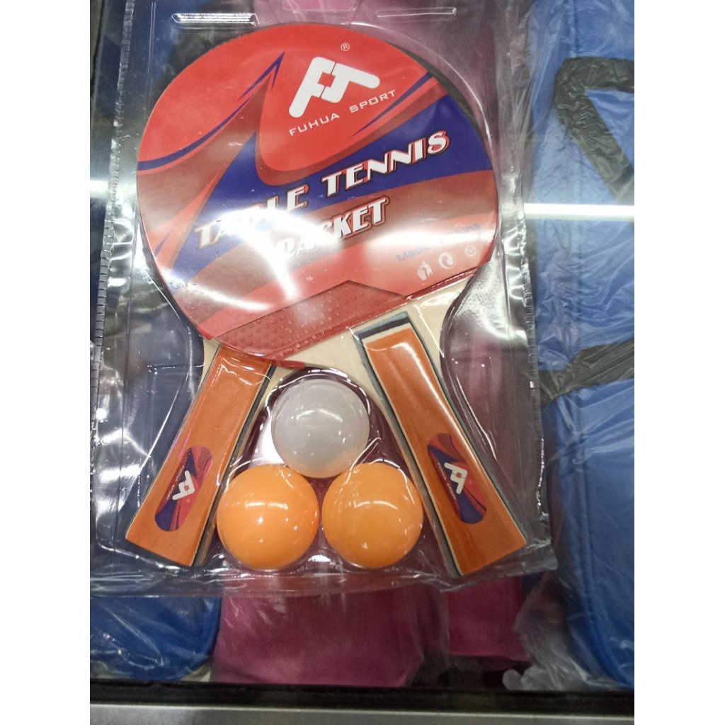 FUHUA ไม้ปิงปอง – เนื้อหา 2 ไม้ + โบนัส 3 ลูก