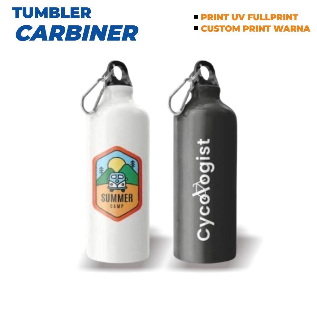 Custom Tumbler Carbiner Sport UV Print - Color Print 1 ด้าน / 2 ด้าน