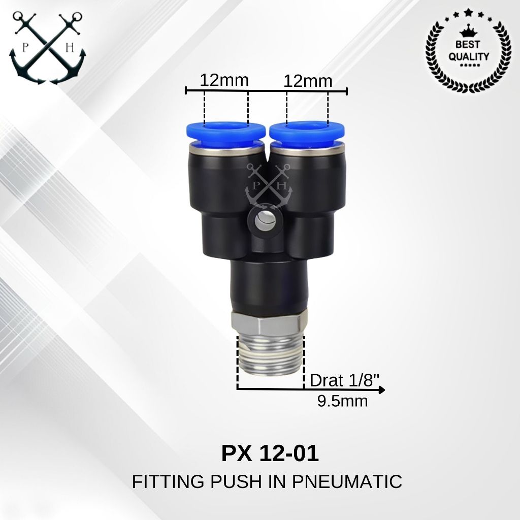 PX 12-01 ข้อต่อแบบกดลม